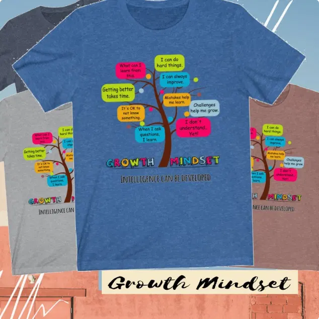 Growth Mindset The Power Of Yet Teacher T-Shirt